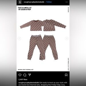 That’s A Awful Lot Of Cough Syrup Mocha Thermal Set